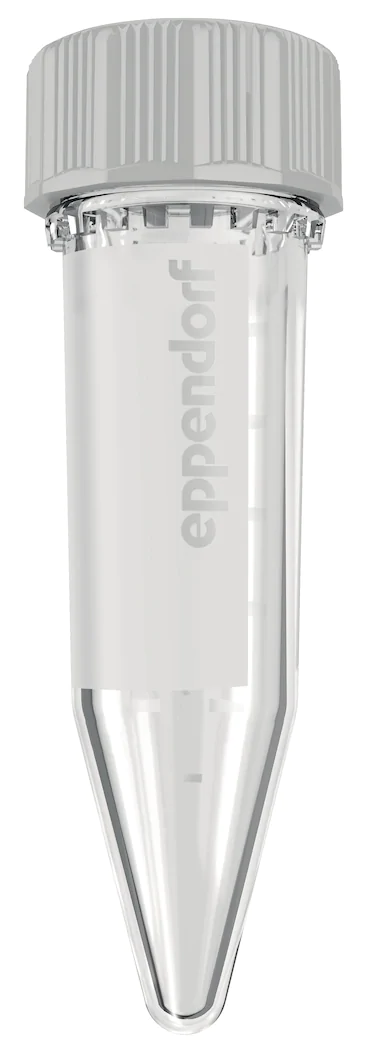 艾本德Eppendorf Tubes? 5.0 mL 帶螺旋蓋, 5.0 mL, 無菌、無熱原, 無RNase和DNase, 無DNA, 無色, 200 個 (2 包 × 100 個)貨號 00301
