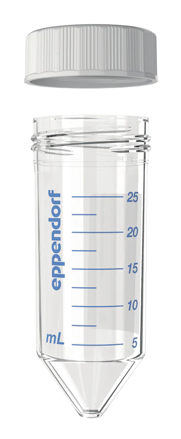 艾本德Eppendorf Conical Tubes 25 mL 帶螺旋蓋, 25 mL, 啟動套裝，4  個單離心管架，6  個轉(zhuǎn)子適配器，轉(zhuǎn)子孔可容納 50  mL 錐形管, PCR 潔凈級, 無